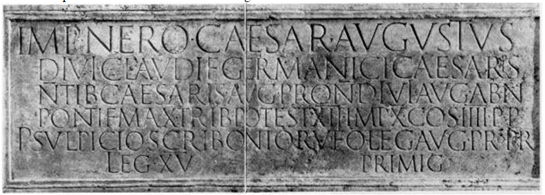 Inscription Cologne Néron Médaillon 2