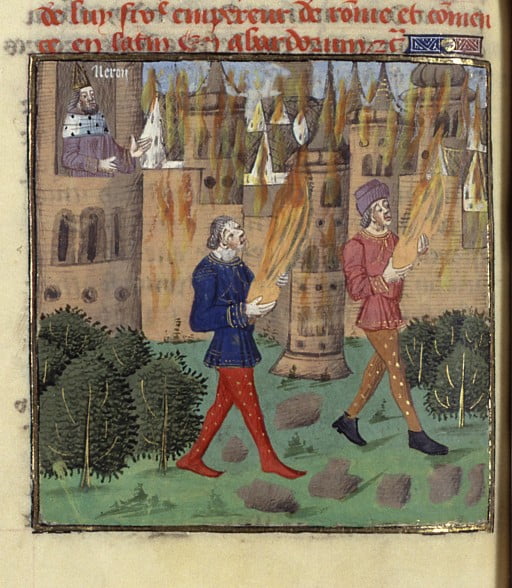 Néron incendie manuscrit