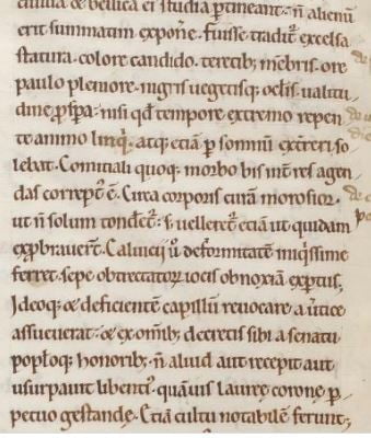 Manuscrit Suétone