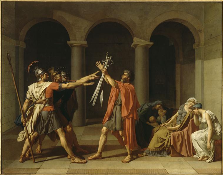 Jacques-Louis David, Le serment des Horaces, Musée du Louvre