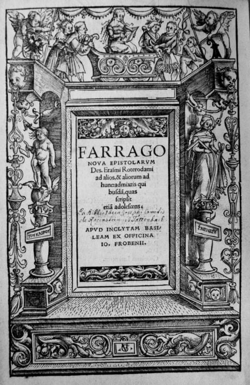 Farrago epistolaire Erasme