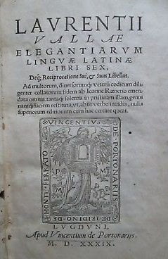 Lorenzo Valla 1539
