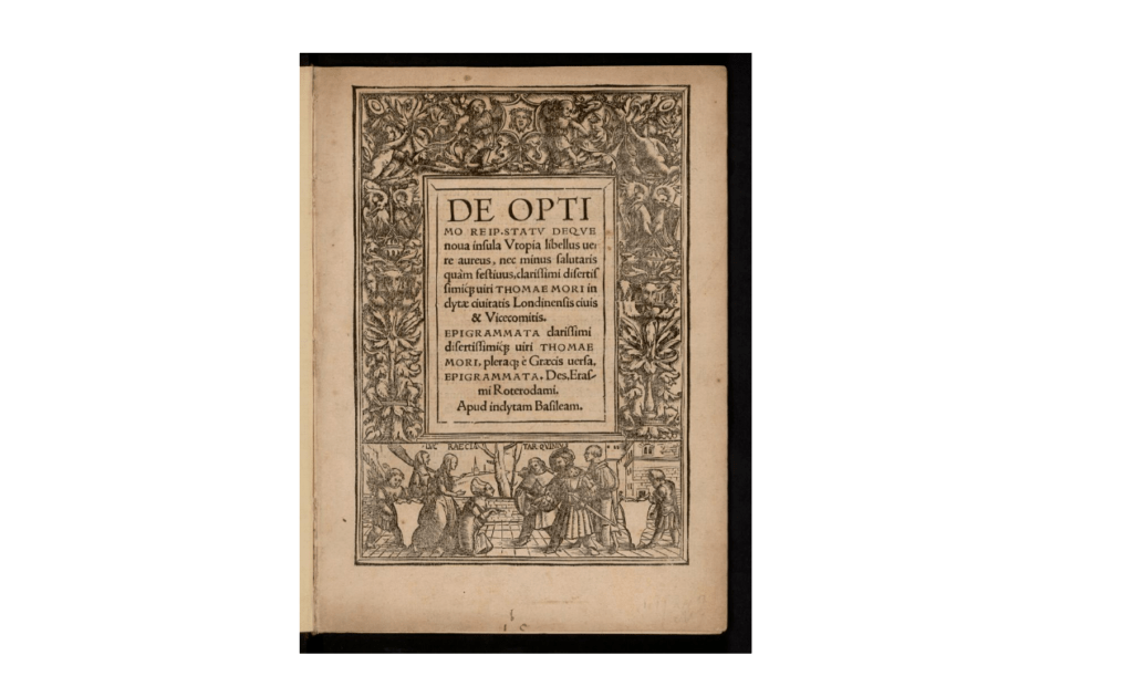 Page de titre utopia More 1518