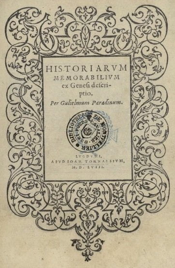Page de titre 1558 1