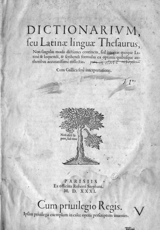 Thesaurus linguae latinae
