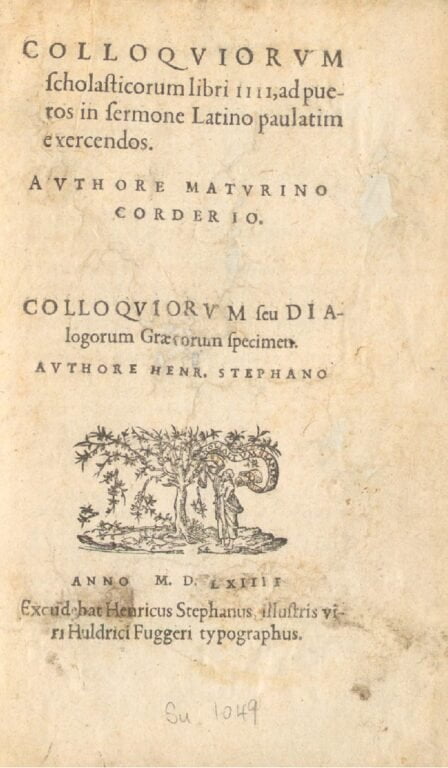 Cordier 1564 page de titre modifee
