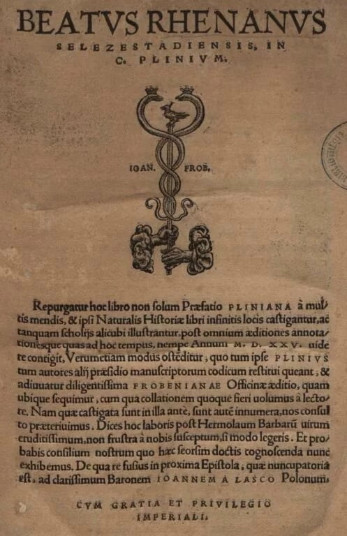 Page de titre_Pline l'Ancien_BHS 452