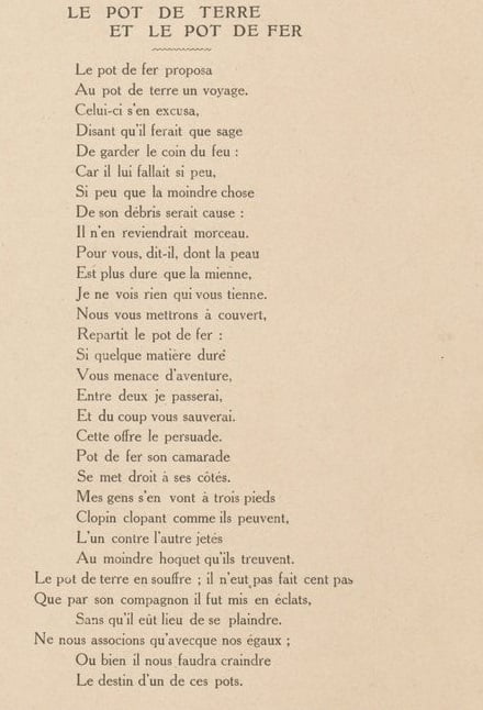 Le pot de fer et le pot de terre