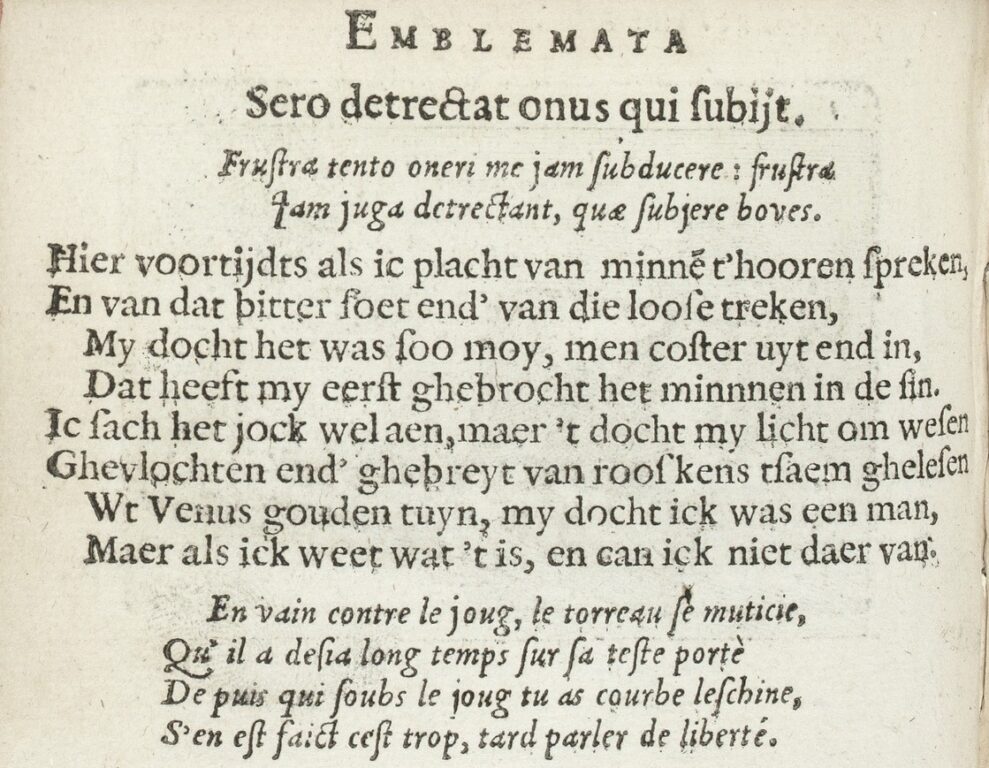 Sero detrectus onus texte rogné